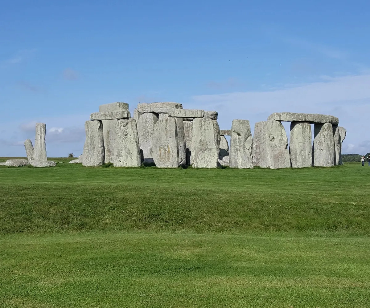 The stones on a cloudless sunny day.